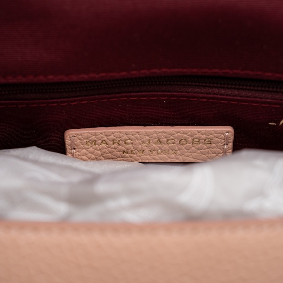 Marc Jacobs Groove 2.0 Webbing Mini Messenger Bag Rose Pink Leather - Picture 11 of 12